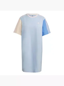 Adidas Essentials 3-Streifen Single Jersey Boyfriend T-Shirt-Kleid