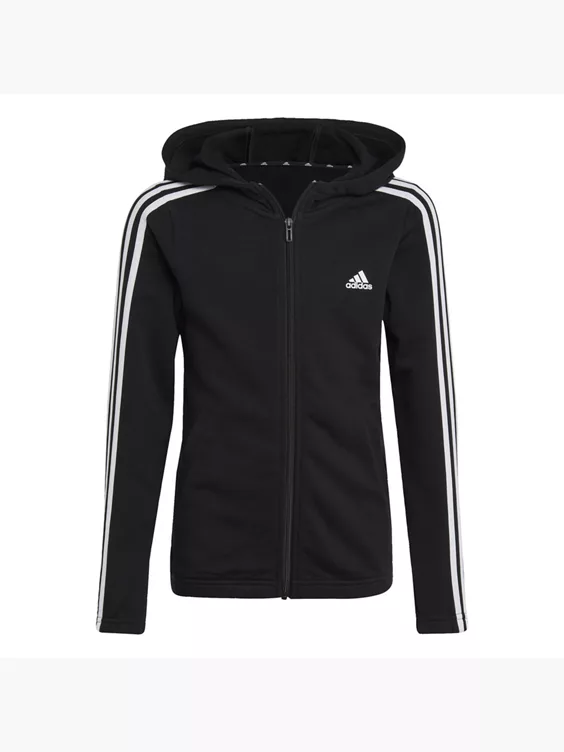 Adidas Essentials 3-Streifen Full-Zip Kapuzenjacke 1 Adidas Essentials 3-Streifen Full-Zip Kapuzenjacke