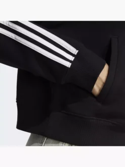 Adidas Essentials 3-Streifen French Terry Bomber Kapuzenjacke -Kleidung Rabatt Geschäft 8012 IC8781 P2
